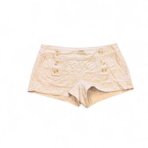 Express Linen Blend Micro Mini Shorts 2010s Size 10